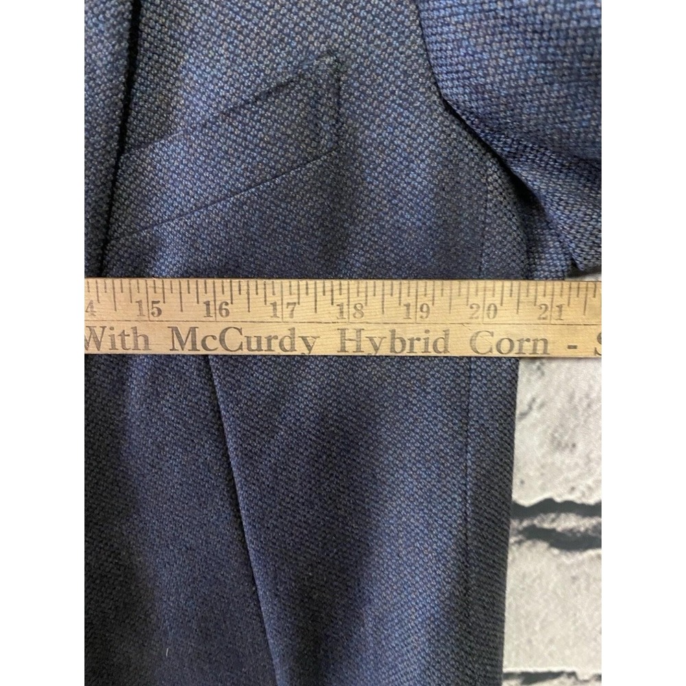 Syd Jerome Blazer‎ Mens 42R Gray Blue Wool Made in Italy Zegna Cloth Sport Coat - Picture 3 of 16
